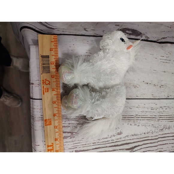 Retired Ganz Webkinz Lil' Kinz Unicorn HS069 White Horse (No Code) - Picture 7 of 7